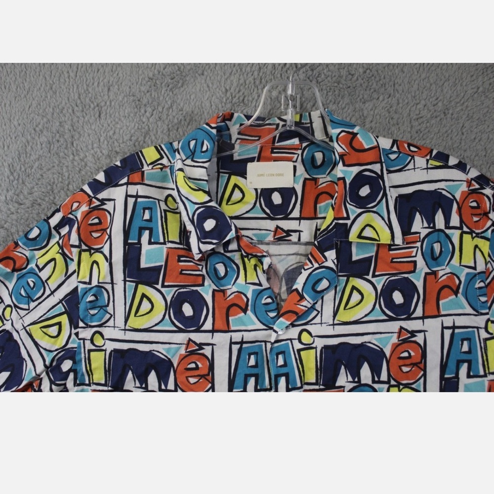 Aime Leon Dore Men’s Crayon Print Leisure Shirt - Picture 4 of 4